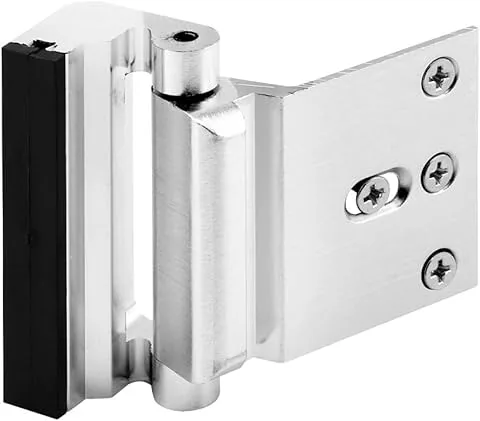 Prime-Line Products U 10827 Door Blocker, Entry Door Stop, Satin Nickel