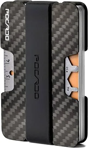 Men's Wallet | RFID Wallet | Minimalist Carbon Fiber Card Holder | Slim Wallet