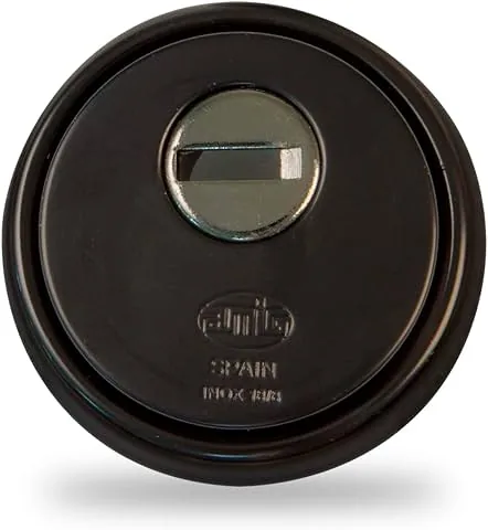 Amig, Security Shield Mod.31, Steel, Reinforced Sintered-Steel Body, Anti-Drill, Matte Black, For Doors min. 40 mm Thick, 65 mm Diameter Keyhole