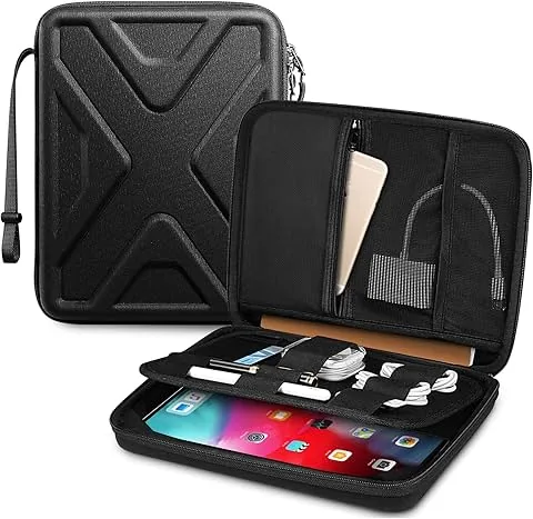 SITHON Tablet Case for 11" iPad Air M4 M3 M2 2026-2024, 11" iPad Pro M5 M4 2025-2018, 11" iPad A16 2025, 10.9" iPad & Air 5/4, Lenovo M11, Hard Laptop Bag with Accessory Pocket Organizer,