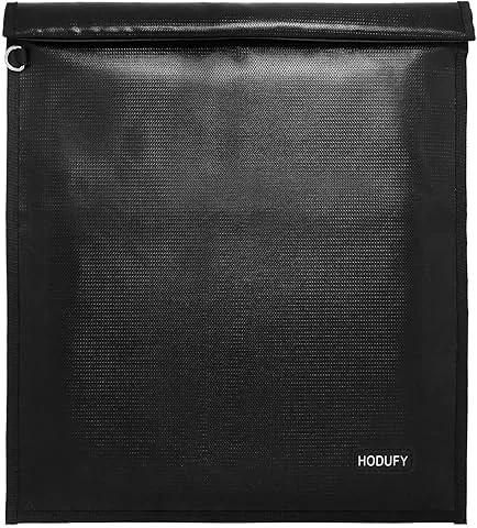 Faraday Bag for Laptops (20x15 inches), Faraday Cage, Faraday Bags for Phones and Key Fobs, Fireproof and Water-Resistant Bag, Anti-Theft Bag, Anti-Hacking Box Blocker (Black)