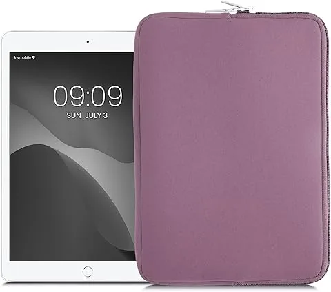 kwmobile Neoprene Tablet Sleeve with Zipper - Universal Protective Case 9.7"-11", Water-Resistant for Tablets