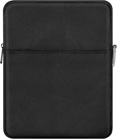 MoKo 9-11" Tablet Laptop Case for iPad Air M2 2024/Air 5/4 10.9, iPad Pro 11 M4 2024, iPad 10 2024/9/8/7, iPad 9.7, Galaxy Tab S9/S8 11 2023/A 10.1, Surface Go 2 10.5", Black