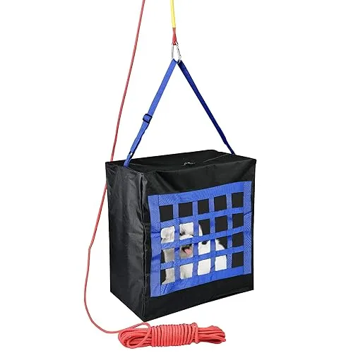 ISOP Fire Evacuation Device for Pets up to 55 Pounds - Compact Safety Equipment - Rope 50 Feet Incl. - Emergency Surviva